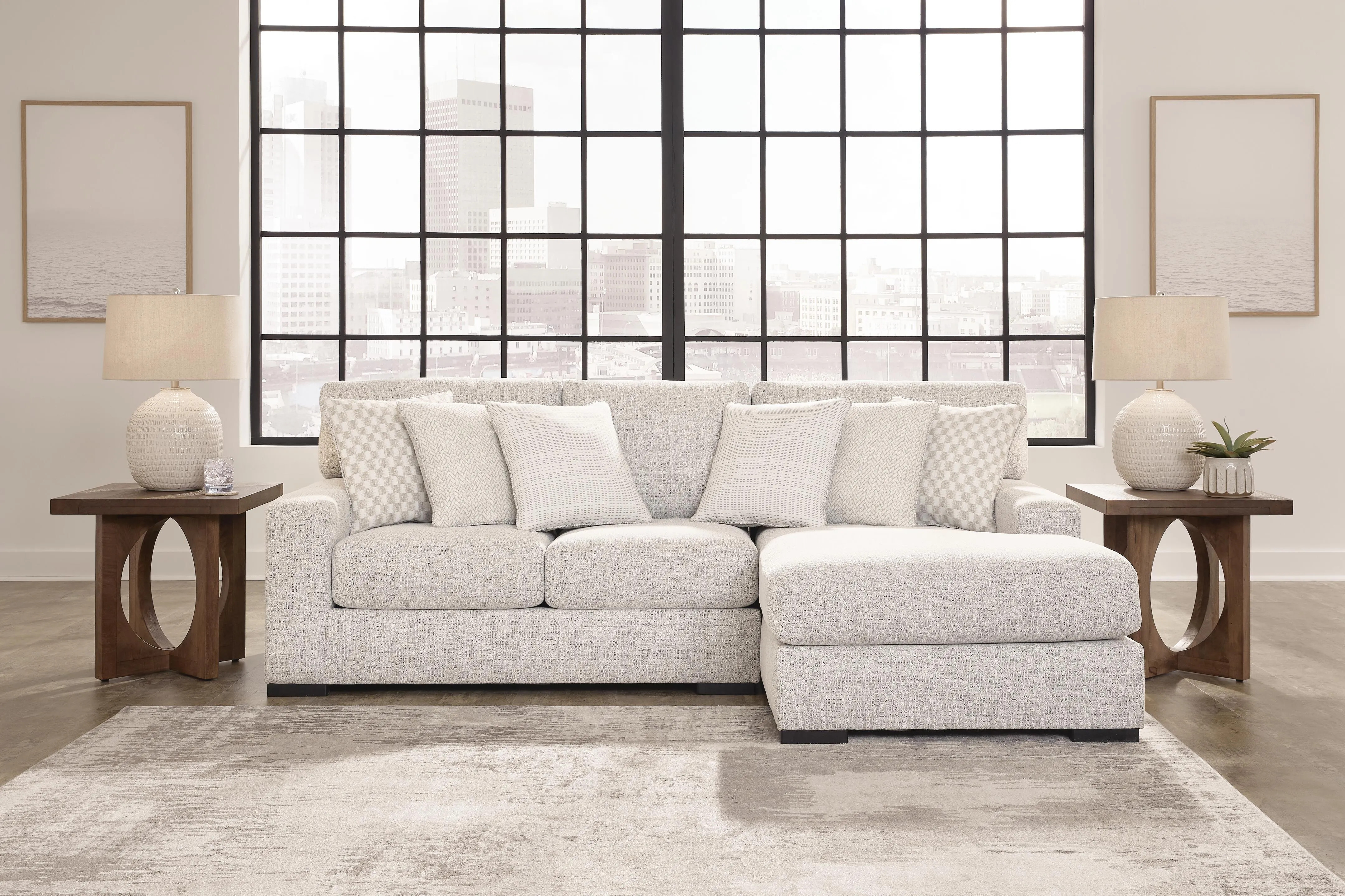 Larce 2-Piece Next-Gen Nuvella\u2122 Performance Fabric Sofa Chaise | Ashley | Ashley