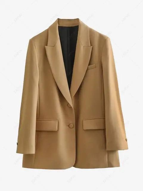 Lapel Longline Blazer | ZAFUL (Global)