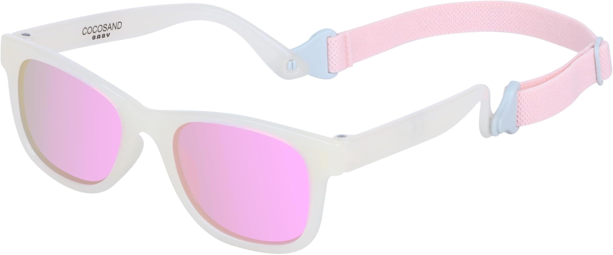 COCOSAND Baby Sunglasses with Strap Polarized Flexible Square UV400 for Infant Toddler Boys Girls... | Amazon (US)