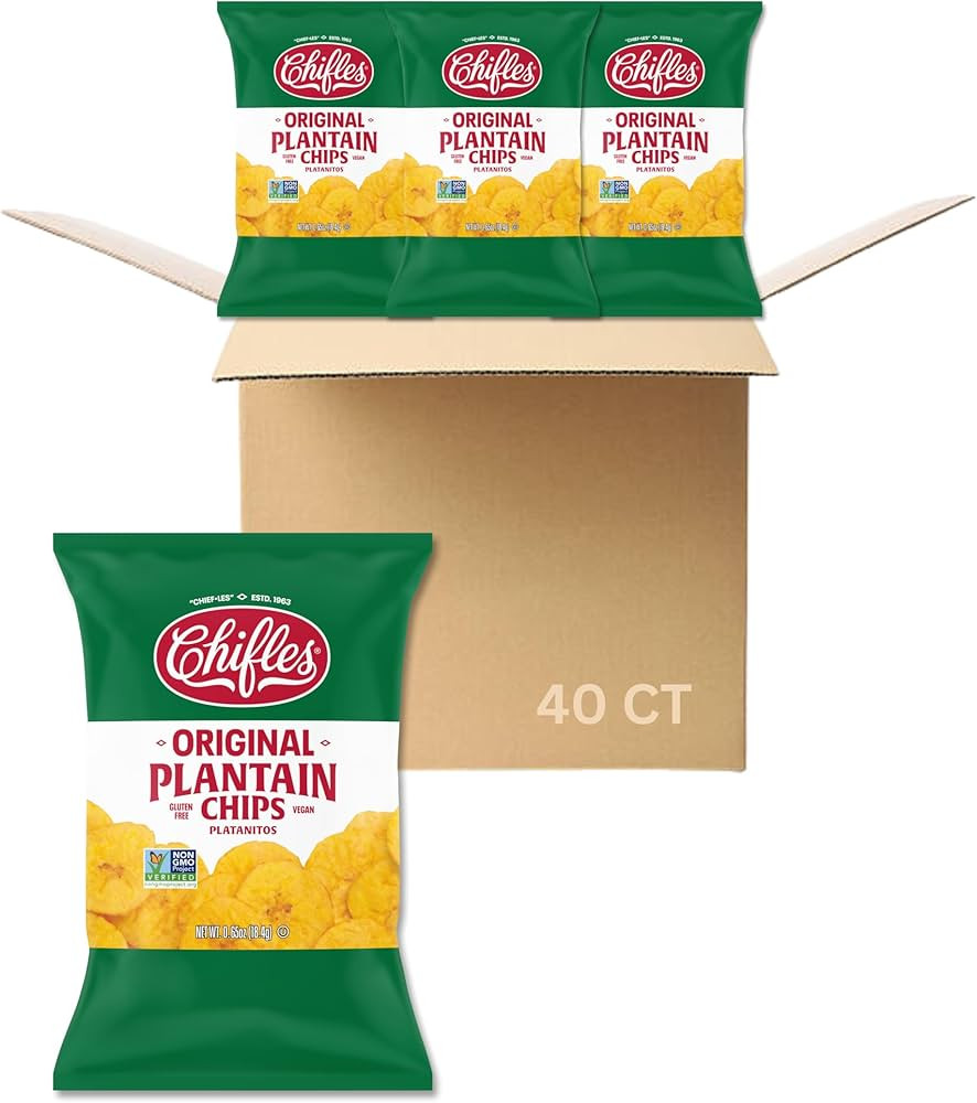 CHIFLES ORIGINAL PLANTAIN CHIPS, 0.65 Ounce (Pack of 40) | Amazon (US)