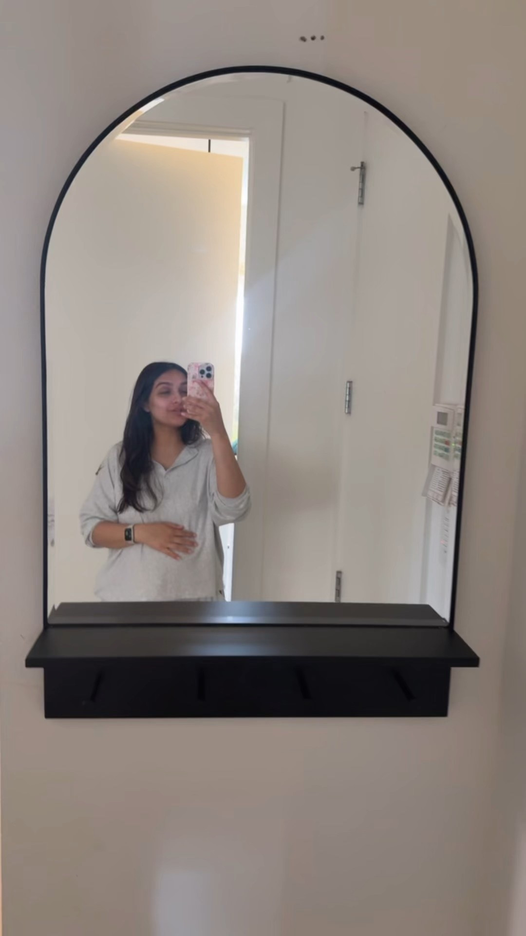 New entry way Mirror from Crate & Barrel! 🖤 perfect to check your self on the way out or store essentials! 

#LTKHome #LTKTravel #LTKWatchNow