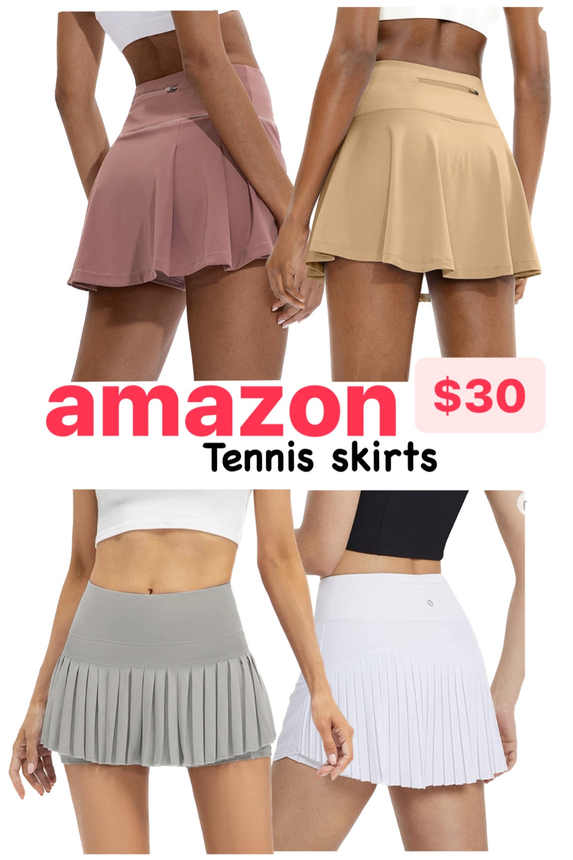 Amazon tennis skirts only $30

#LTKBeautySale #LTKFind #LTKSeasonal