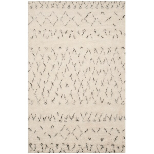 SAFAVIEH Handmade Casablanca Shag Ardith Tribal Wool Rug | Bed Bath & Beyond