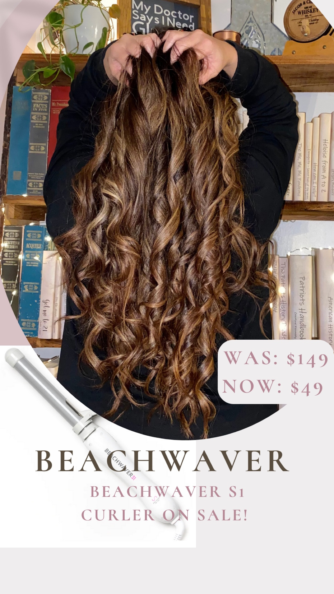 Beachwaver S1 Dual Voltage White curated on LTK