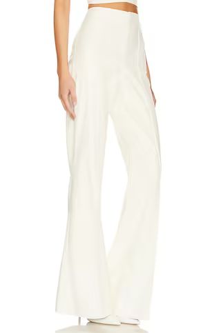 Alice + Olivia Dylan Vegan Leather Pant in Ecru from Revolve.com | Revolve Clothing (Global)