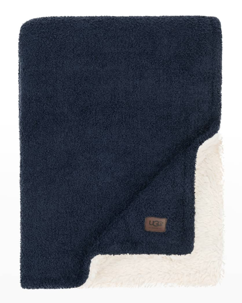 Ana Reversible Cozy Knit Throw Blanket | Neiman Marcus