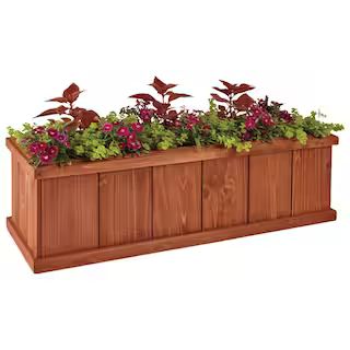 40 in. x 12 in. Wood Planter Box 934196 | The Home Depot