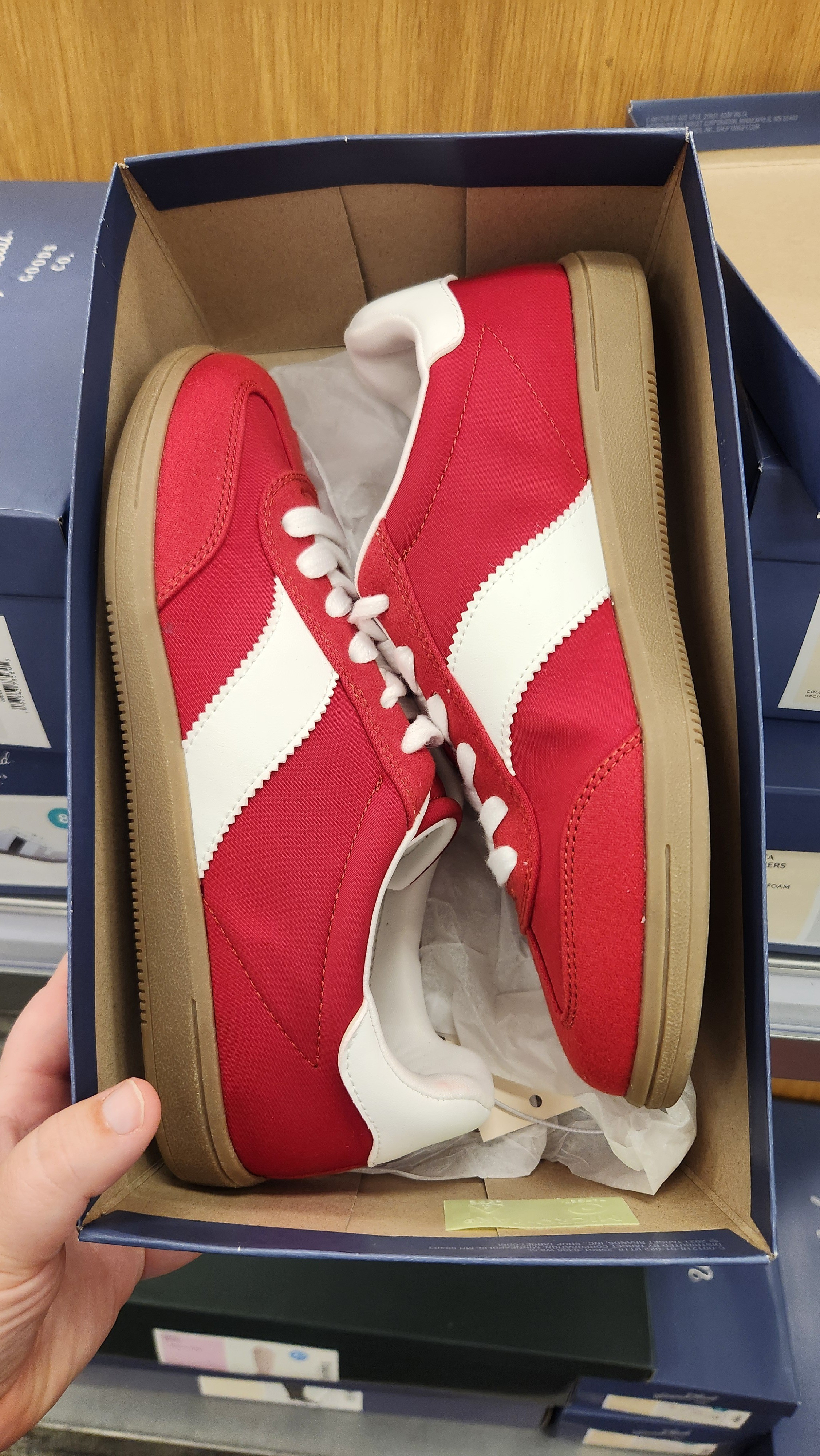 If I didn't already own red Adidas, I'd 100% buy these. Currently on sale for 20% off and come in black as well.

#LTKFindsUnder50 #LTKShoeCrush #LTKSaleAlert