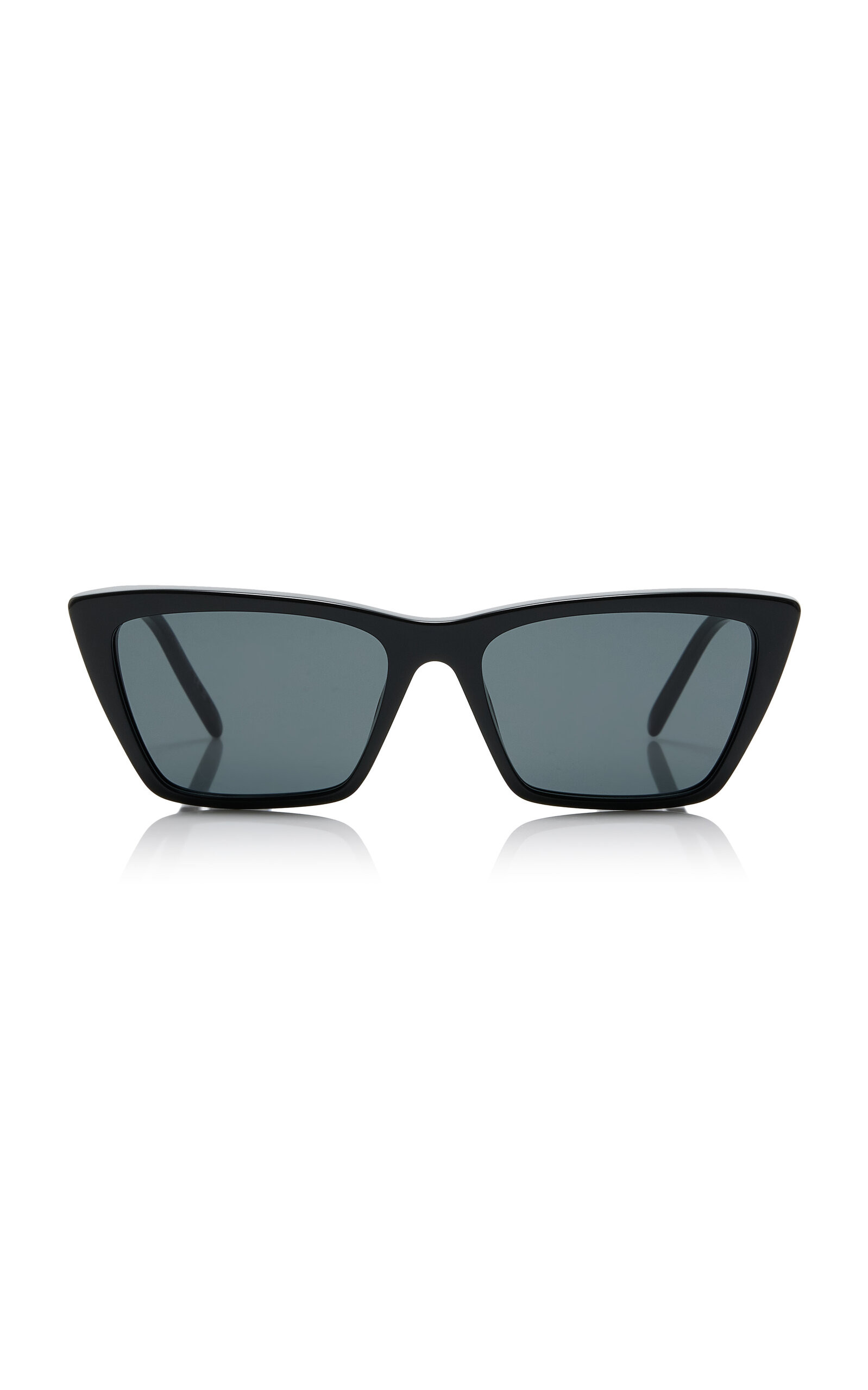 Saint Laurent - Mica Thin Cat-Eye Acetate Sunglasses - Black - OS - Moda Operandi | Moda Operandi (Global)