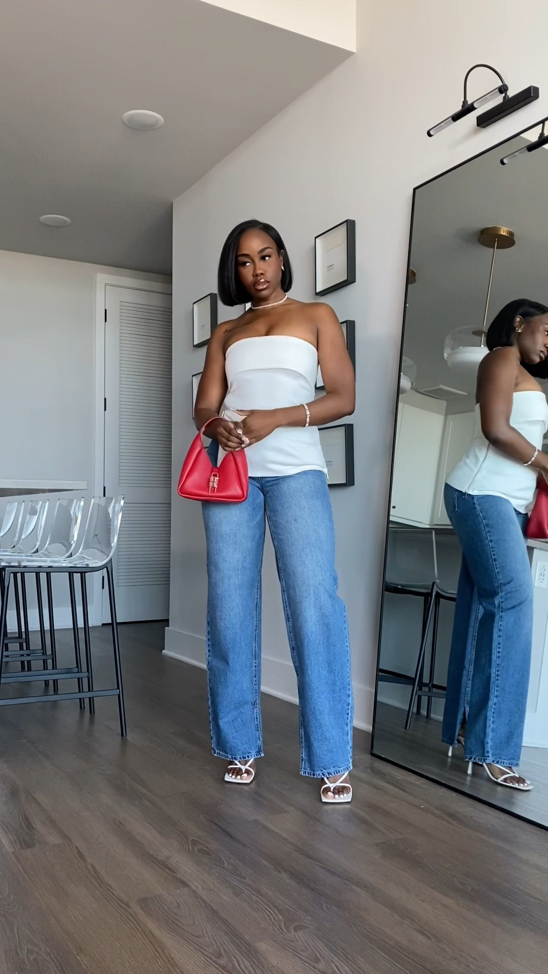 Day 2 of 10 days of summer fits. Keeping it very simple & classy but adding a pop of color with the red mini hobo 😍 the top is actually the viral Zara tube top, but I linked dupes!

#LTKFind #LTKstyletip #LTKfit