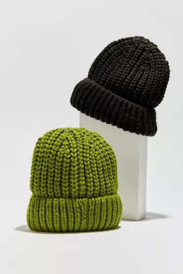 Jamie Chunky Knit Beanie | Urban Outfitters (US and RoW)