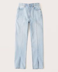 Women's Ultra High Rise 90s Straight Jean | Women's Bottoms | Abercrombie.com | Abercrombie & Fitch (US)