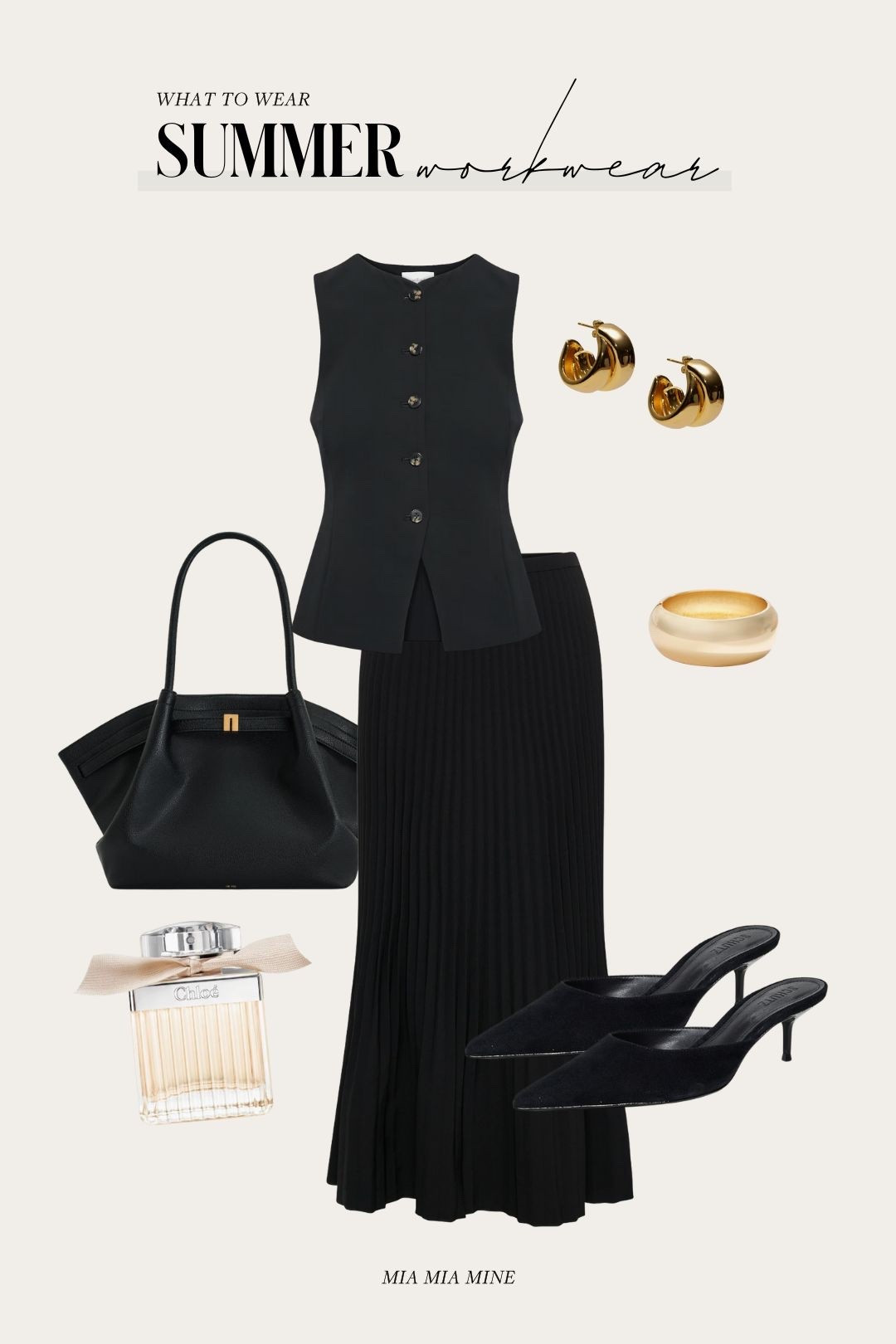 Summer workwear outfit on sale
Aritzia vest top
Pleated skirt
Nordstrom tote
Schutz pointed heel mules 

#LTKWorkwear #LTKFindsUnder100 #LTKSaleAlert