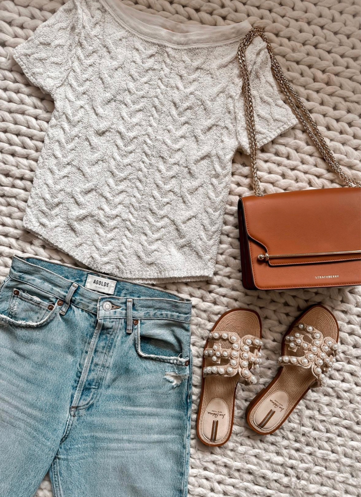 Sweater
Jeans
Agolde jeans
Pearl sandals 
Spring outfit 
#ltkunder100


#LTKFind #LTKSeasonal #LTKU