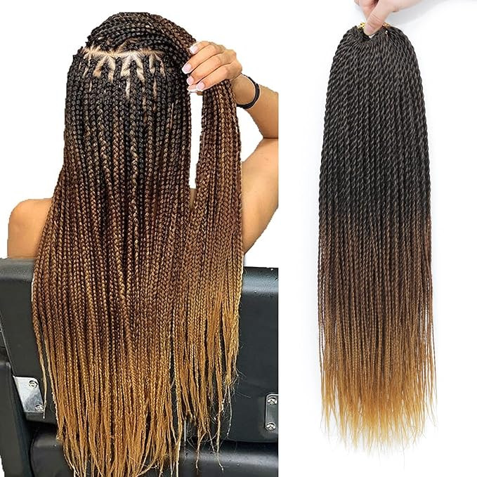 Ombre Crochet Hair Senegalese Twist 22 Inch 8 Packs Braids Crochet Hair, 35 Strands/Pack Crochet ... | Amazon (US)