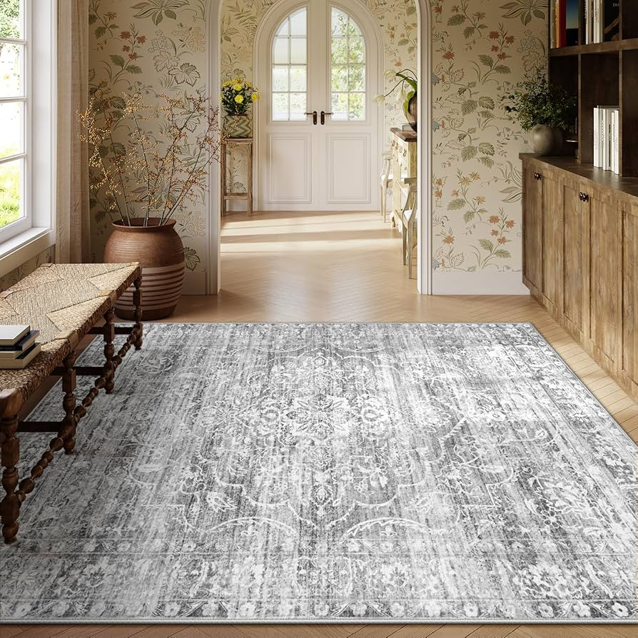 Lahome 8 x 10 Area Rugs for Living Room - Washable Rugs Non-Slip Large Area Rug Soft Rugs for Bed... | Amazon (US)