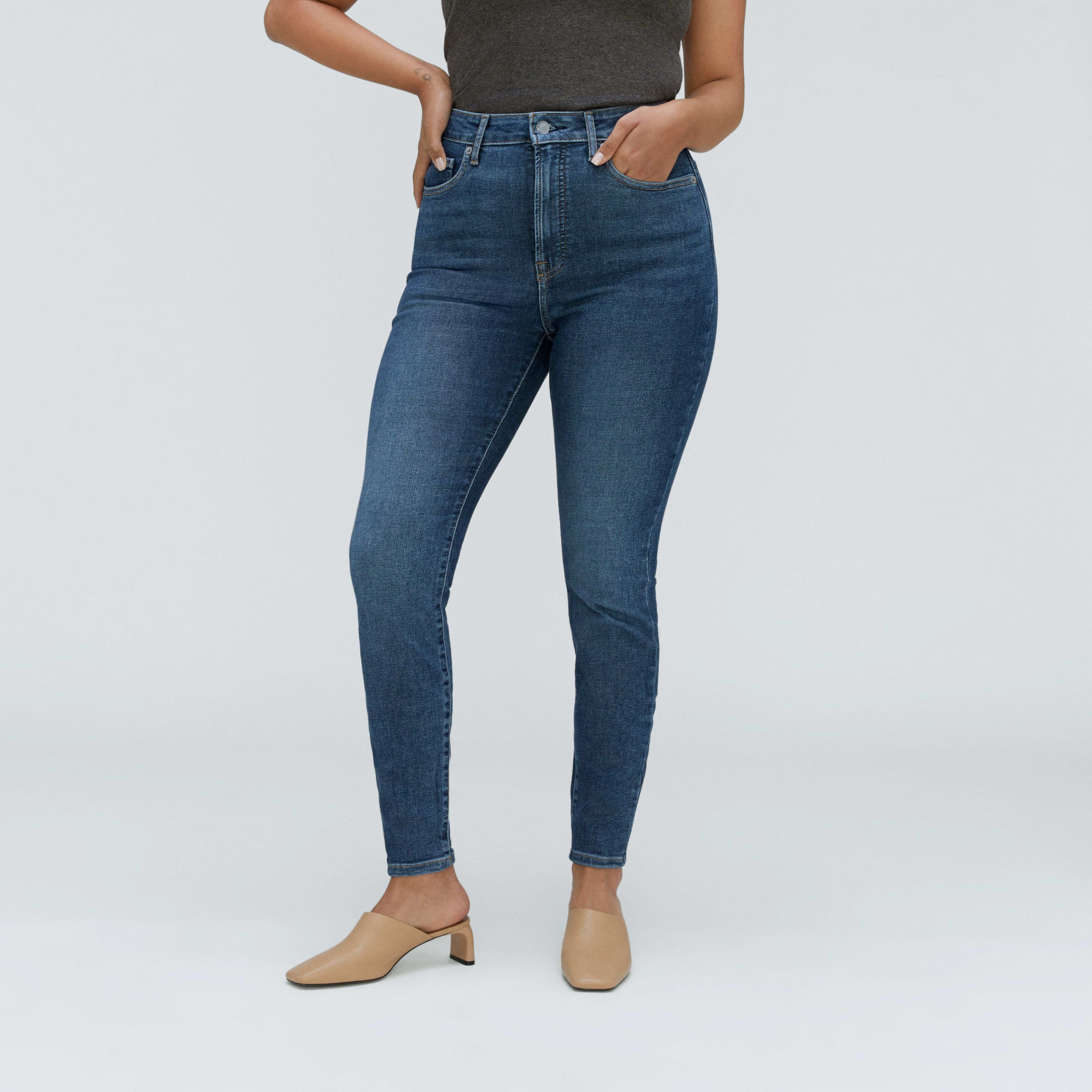 Women's Curvy Way-HighÂ® Skinny Jean by Everlane in Authentic Blue, Size 28 | Everlane