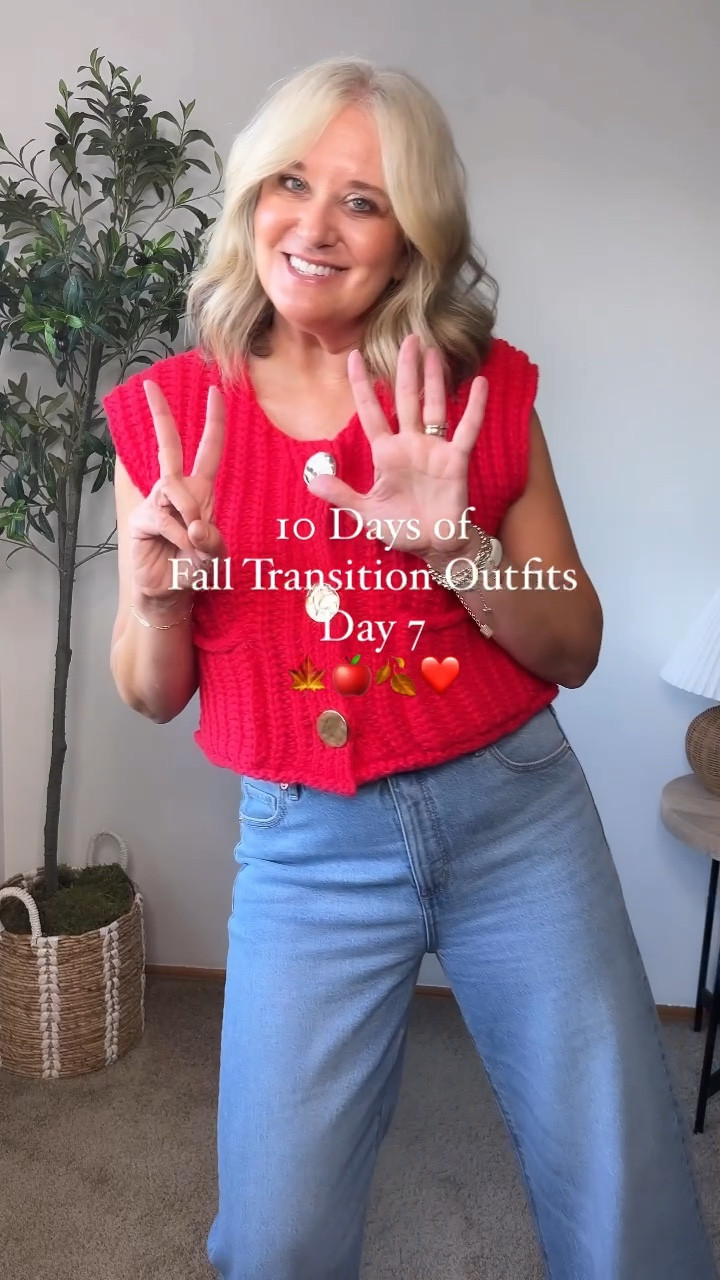Day 7 of 10 Days of Fall Transition Outfits 🍁🍎
Vest size medium
Jeans tts

Amazon find, loft jeans, sweater vestt

#LTKOver40 #LTKStyleTip #LTKFindsUnder50