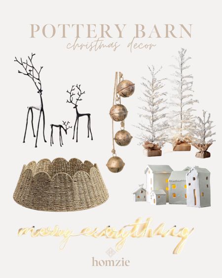 Pottery Barn Christmas decor round up! Thus scalloped tree color is stunning! These iron reindeer are a best seller & the minimalist flocked trees would be great in any room. Merry Everything 🎄

#LTKHolidaySale #LTKHoliday #LTKhome