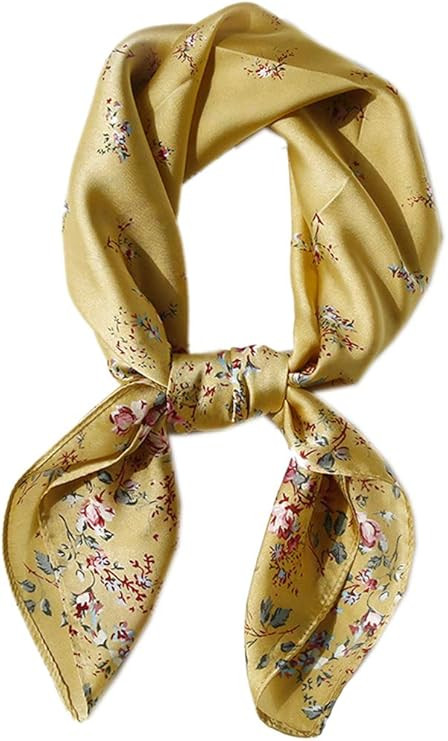Square Silk Feeling Neckerchief Handbag Hair Scarf Bracelet Gift For Women/Men | Amazon (US)