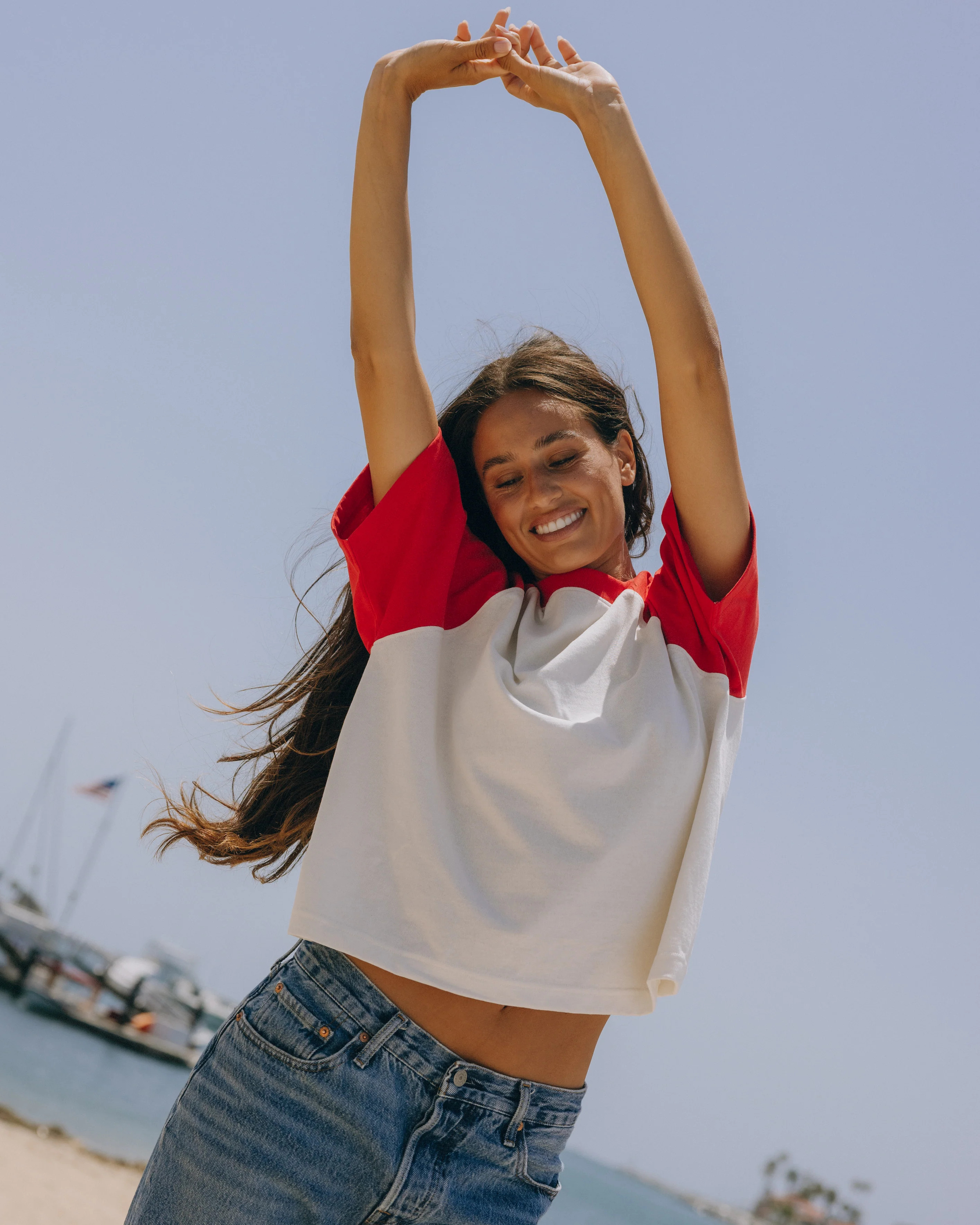 Vintage Raglan Tee - White + Heart | Daily Drills LLC