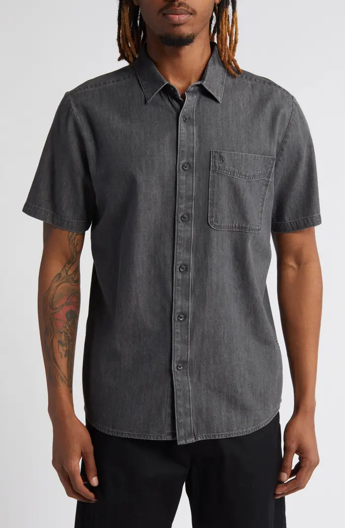 Volcom Date Knight Short Sleeve Button-Up Shirt | Nordstrom | Nordstrom