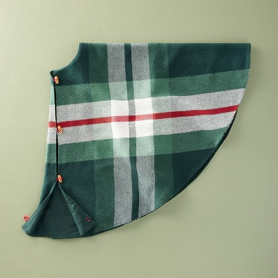 52" Chunky Woven Tree Skirt Green Plaid - Hearth & Hand™ with Magnolia | Target