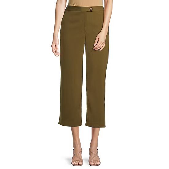 Worthington Womens Mid Rise Straight Fit Ankle Pant | JCPenney