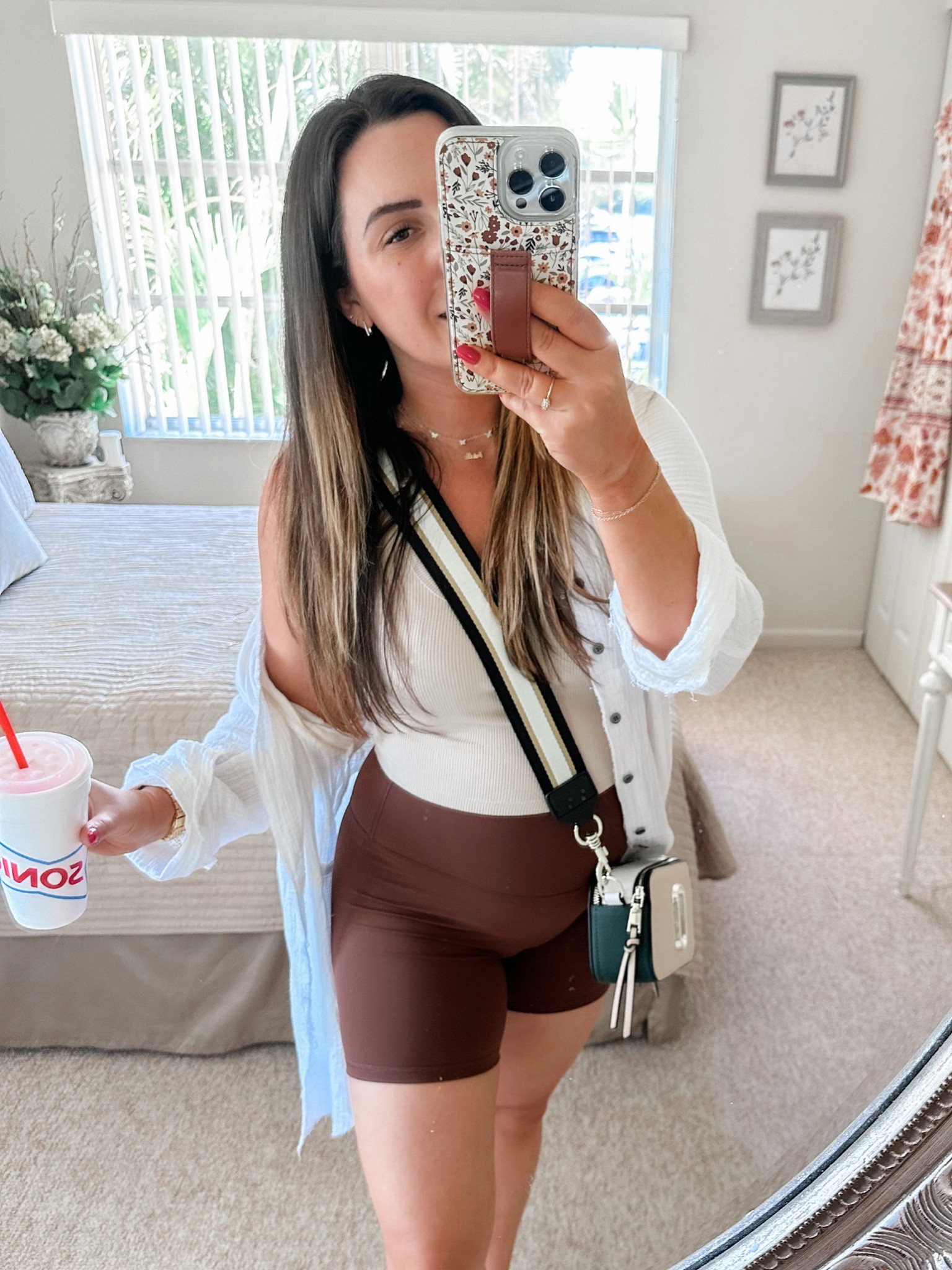 Easy causal amazon look ✨
Sized up to a medium for the bump in the biker shorts - they fit TTS 

#LTKbump #LTKunder50 #LTKfit
