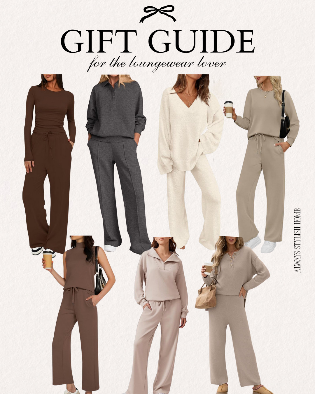 neutral matching sets, neutral loungewear, cozy matching sets, minimalist outfits, beige matching set, cream loungewear, neutral gift guide, soft neutral tones, cozy neutral gifts, everyday basics, capsule wardrobe essentials, neutral pajamas, comfy matching sets, neutral aesthetic outfits, timeless style gifts, neutral travel sets, matching lounge sets, neutral holiday gifts, chic neutral looks, neutral workout sets, minimalist fashion gifts, neutral outfit inspo, classic neutral pieces, neutral wardrobe staples, neutral style guide
 

 #LTKGiftGuide #LTKHoliday #LTKTravel