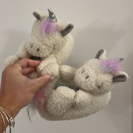 Noah’s unicorn slippers!!