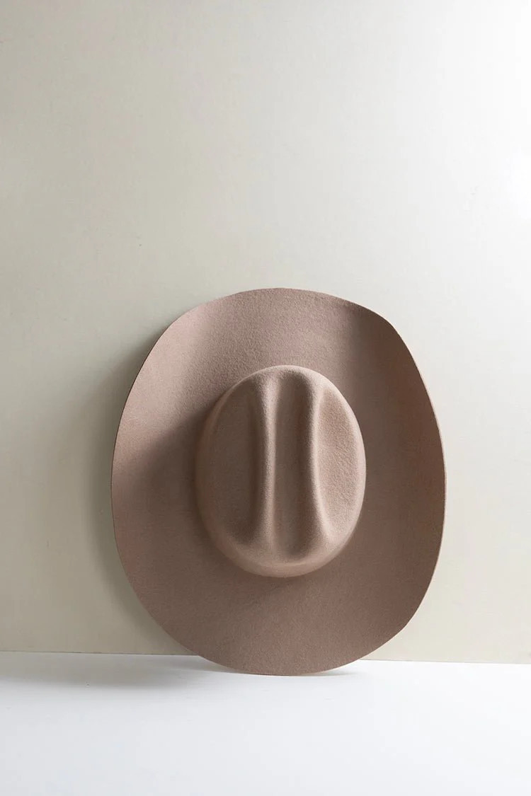 Rider Wool Cowboy Hat - Beige | Flea Style