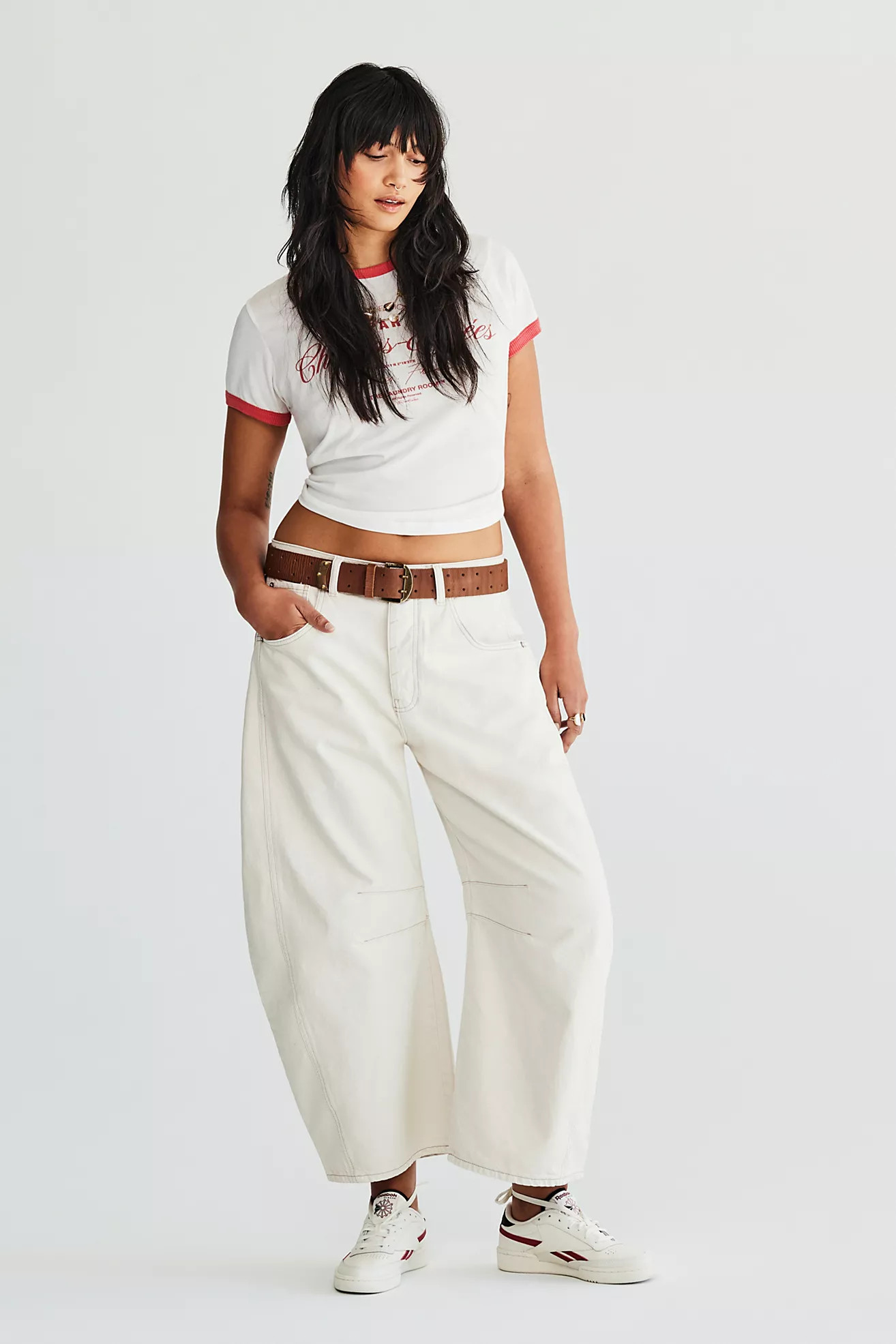 We The Free Good Luck Mid-Rise Barrel Jeans | Free People (Global - UK&FR Excluded)