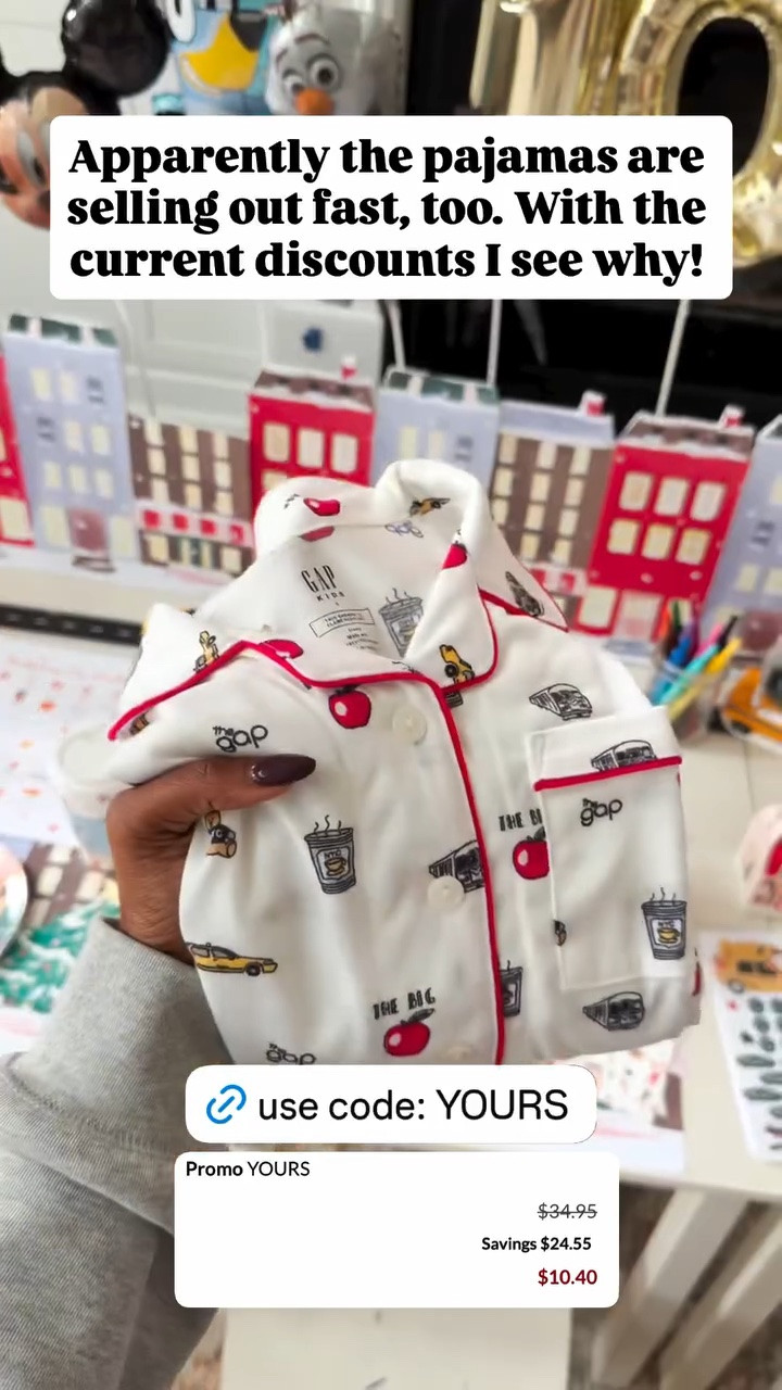 Apparently the pajamas are selling out fast, too. With the current discounts I see why! Use code YOURS!