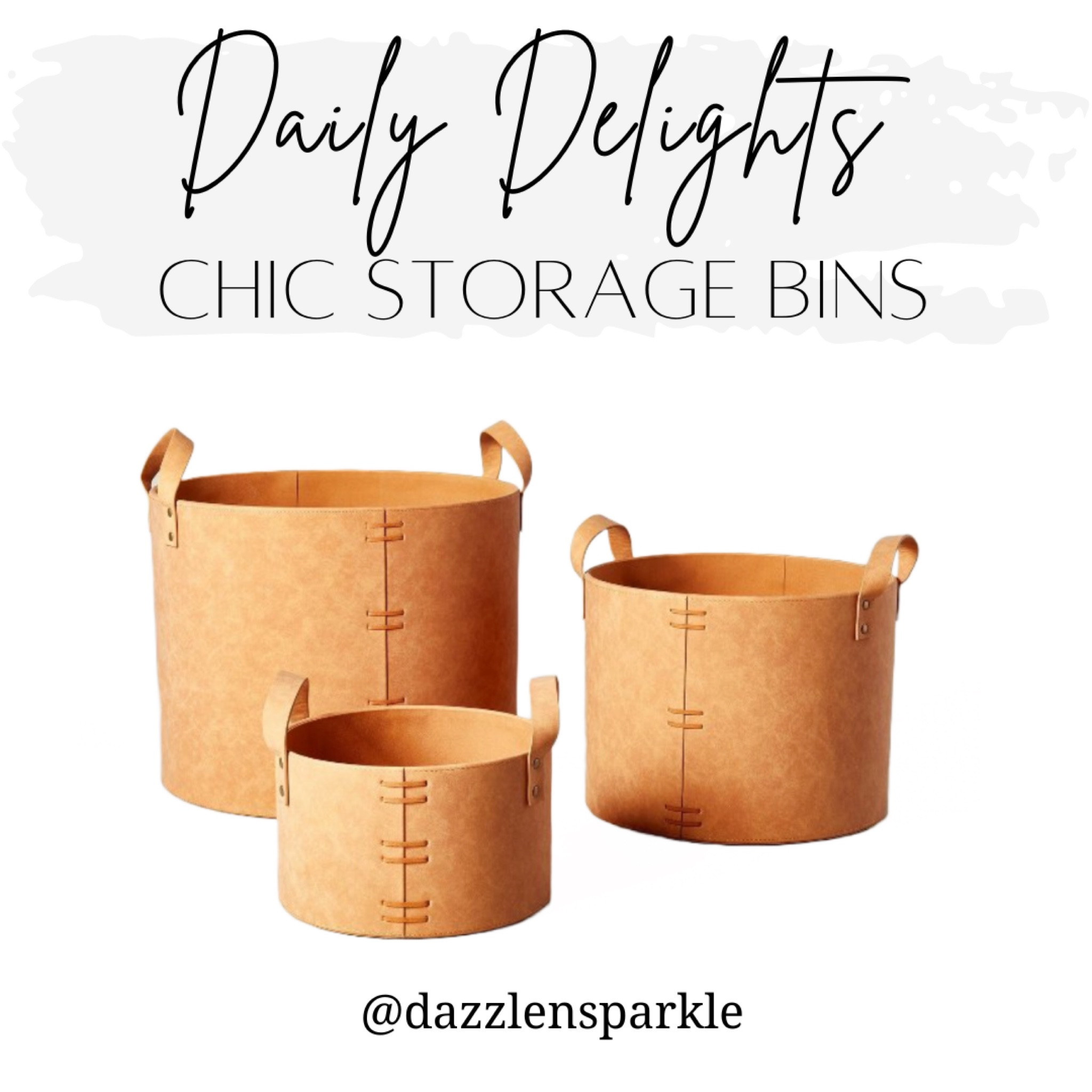 Chic Storage solution. Made of faux leather. I love the camel
Color, style and shape of these baskets. The handles and the details just add to the charm!
#storage #storagebaskets #baskets #homedecor #storagesolution #dazzlensparkle #homedecorinspiration #fauxleather

#LTKFind #LTKhome #LTKSale
