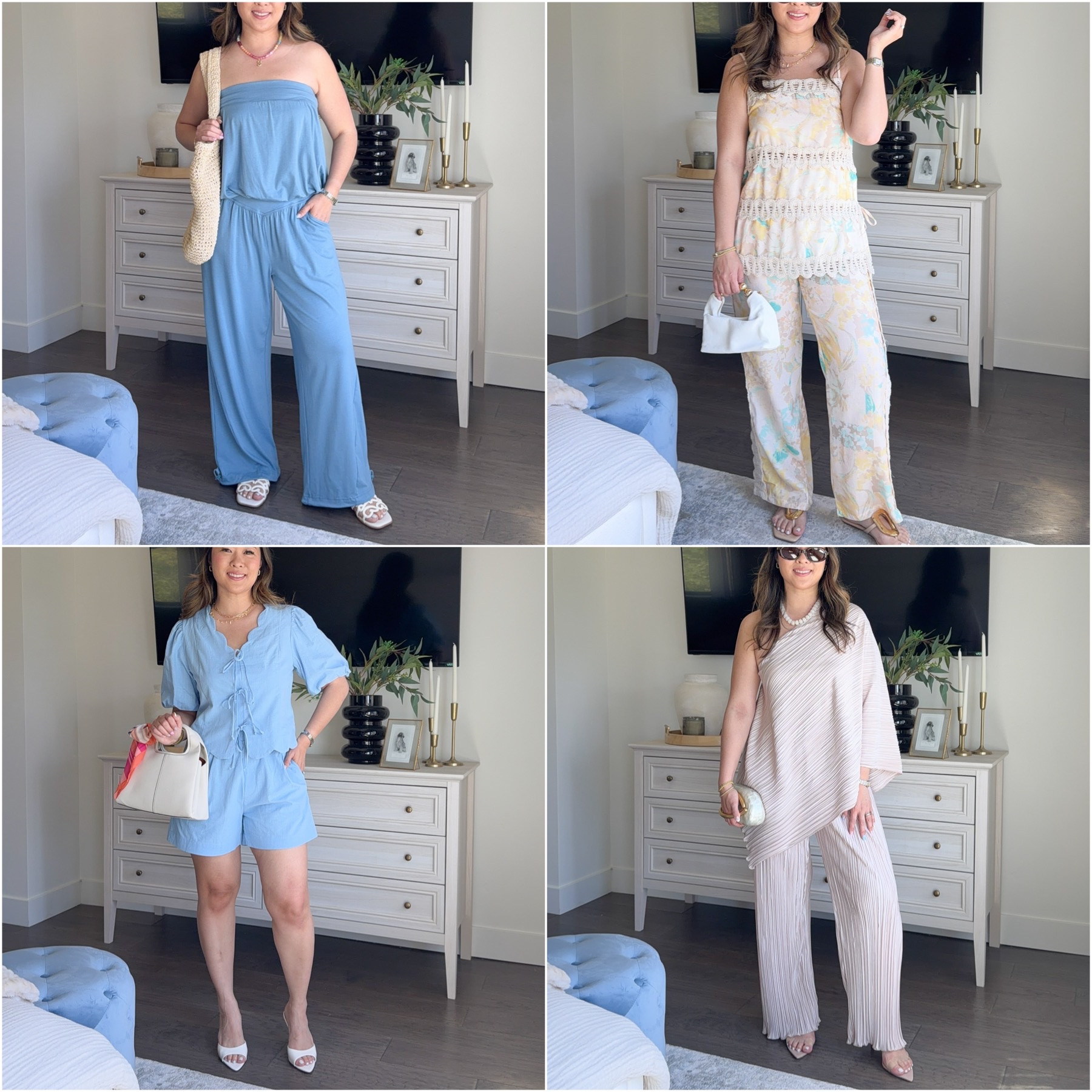 Loving my new summer sets (Size Medium in all.) Perfect for any casual outing or a beach day. Paired with chic sandals and heels and bags I am loving.

#LTKSeasonal #LTKPetite
