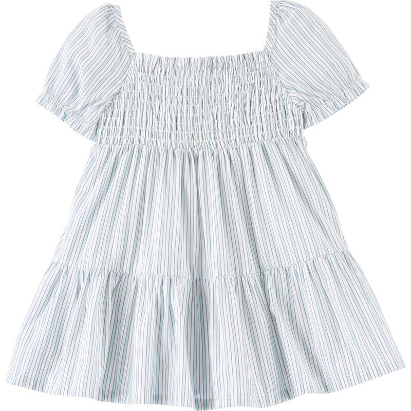 Baby Tiered Puff-Sleeve Cotton Dress | Carter's