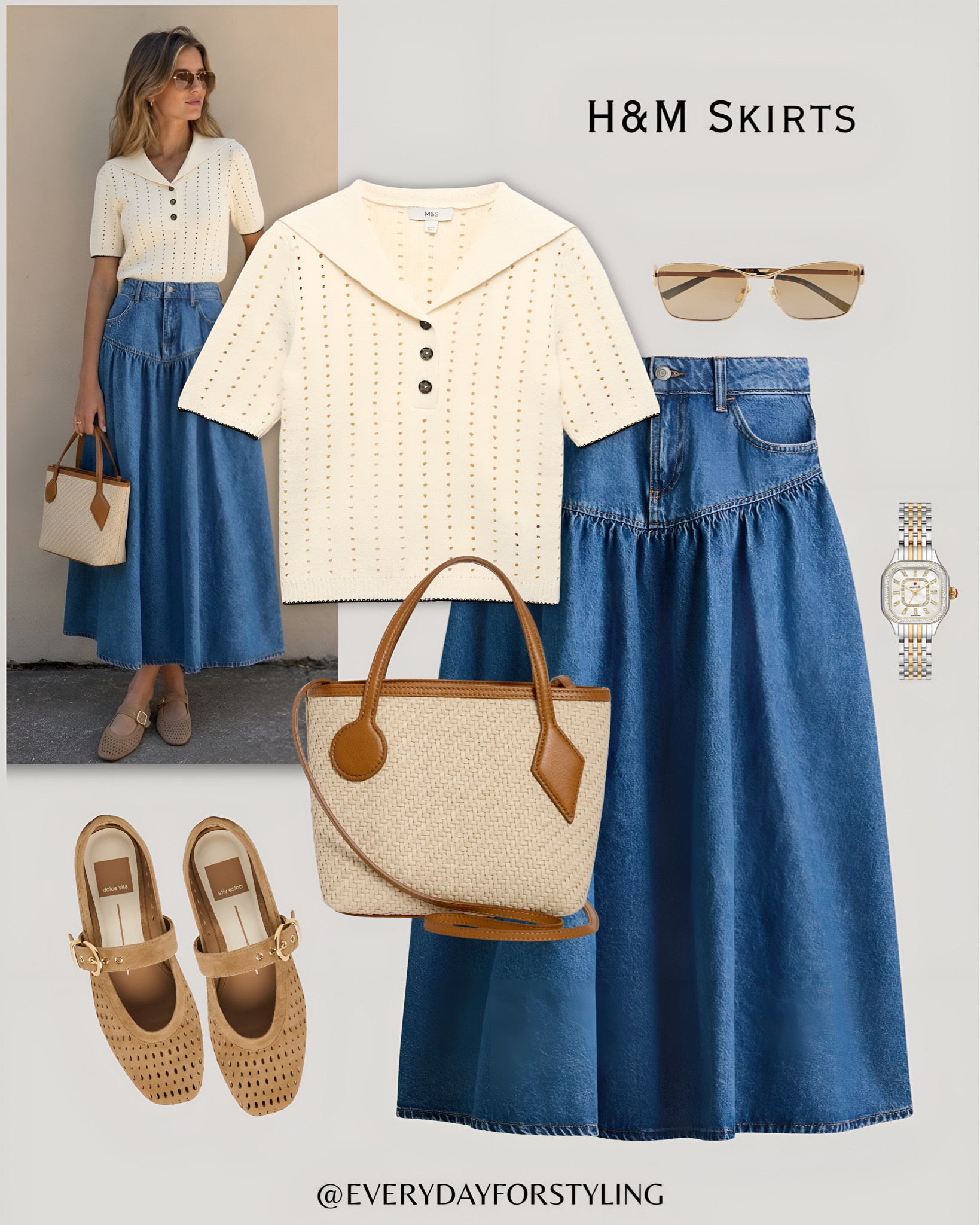 Effortlessly cool and timeless in equal measure 🦚

H&M skirts summer 2026, H&M midi skirt outfits, how to style midi skirts, floral midi skirt outfit, denim midi skirt look, H&M fashion finds 2026, affordable midi skirt women, toile print skirt outfit, stripe midi skirt styling, crochet top midi skirt, chic H&M outfits, elevated high street style, summer skirt outfit ideas, midi skirt aesthetic 2026, quiet luxury skirt look, H&M summer edit, effortless summer skirts, affordable chic fashion women, summer wardrobe H&M, effortless elegant style, summer outfits, fashion trends 2026, OOTD, simple styling, outfit ideas, casual elegant look, neutral style women, what to wear, how to wear, ways to style, everydayforstyling 

#hmskirtoutfits, #MidiSkirtOutfits2026, #HMFashionSummer, #AffordableMidiSkirts, #SummerSkirtStyle​​​​​​​​​​​​​​​​

#LTKSeasonal #LTKTravel #LTKootd