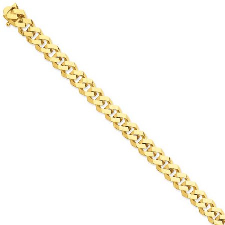 14k Yellow Gold 9in 10mm Hand-polished Fancy Link Anklet Chain | Walmart (US)