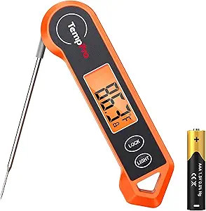 TempPro TP19H Digital Meat Thermometer for Cooking, Ambidextrous Backlit Motion Sensing Instant R... | Amazon (US)