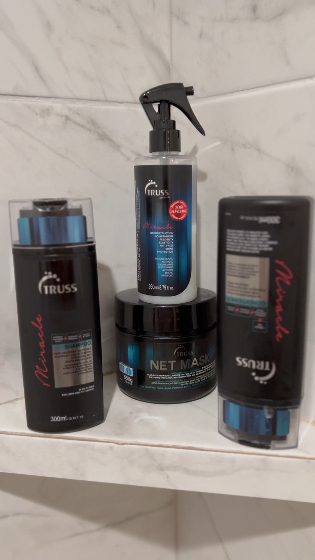 Hair care products✨Every other day I use the shampoo, deluxe spray and then conditioner✔️And once a week I do the NET MASK at-home conditioning treatment! 
#haircare #trusshair #healthyhair #hairproducts

#LTKFind #LTKunder50 #LTKbeauty