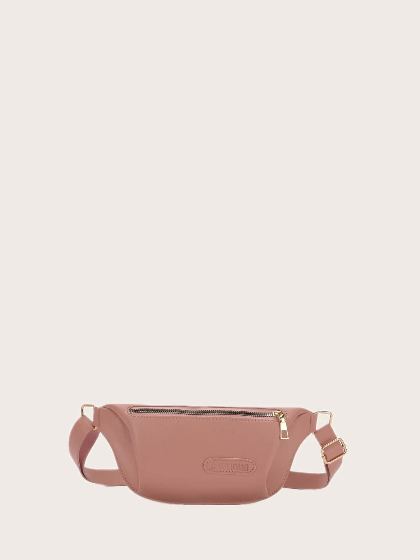 Letter Embossed Zipper Front Fanny Bag | SHEIN