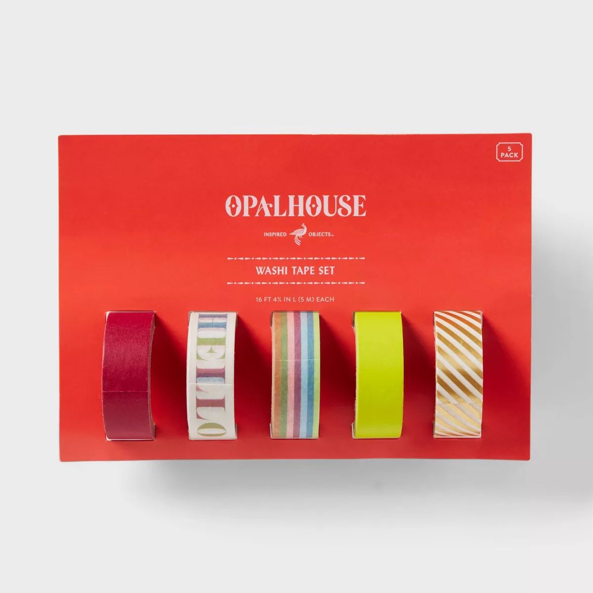 5ct Solid and Pattern Washi Tape Set - Opalhouse™ | Target