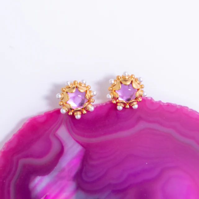 Perla Studs - Blush | Gresham Jewelry