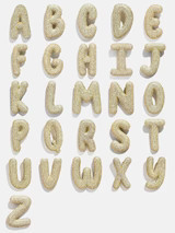 Pavé Bubble Initial Necklace - Clear/Gold | BaubleBar (US)