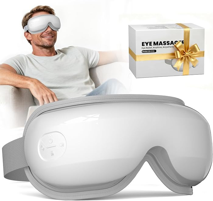 Eye Massager, Heated Eye Mask for Migraines/Strain/Dry Eyes Relief, Smart Sleep Mask with Heat & ... | Amazon (US)