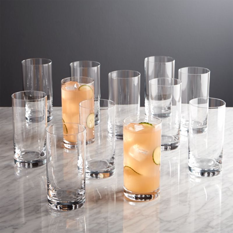 Aspen Highball Glasses, Set of 12 + Reviews | Crate and Barrel | Crate & Barrel