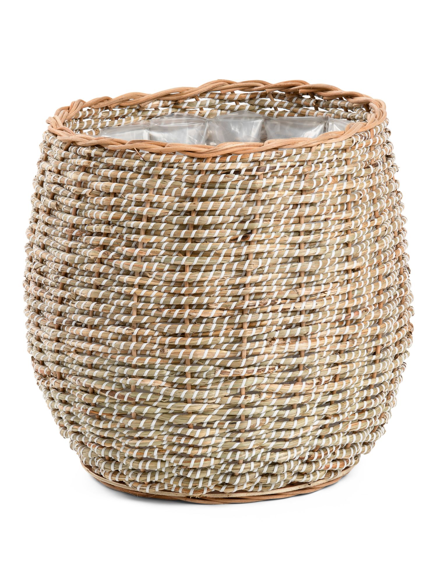 Lined Seagrass Planter | TJ Maxx