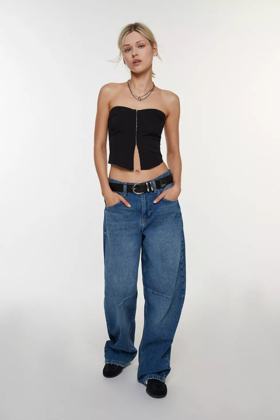 BDG Logan Buckle Baggy Boyfriend Jean | Urban Outfitters (US and RoW)