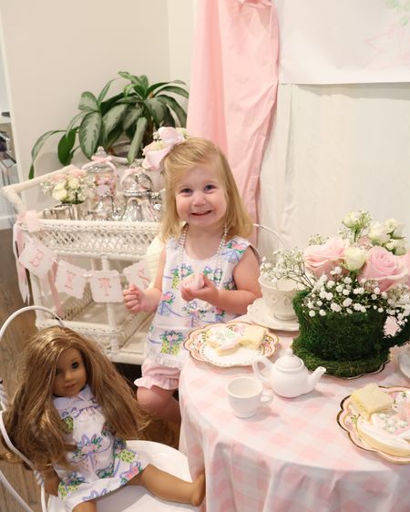Betsy’s Tea for Two Birthday outfit 🎀🧁🫖💕2️⃣
TBBC Susie swing top and bloomers set is the cutest birthday outfit! On sale right now and has a matching AG doll dress to go with it!

#LTKParties #LTKKids #LTKSaleAlert